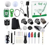 Calendrier de compte à rebours de Noël | 24 jours Accessoires de golf Compte à rebours jusqu'à Noël - Compte à rebours de l'avent de golf | Pour les débutants amateurs de golf, mari, père, fils, petit