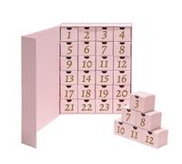 Calendrier de compte à rebours de Noël 24 jours réutilisable rechargeable vide