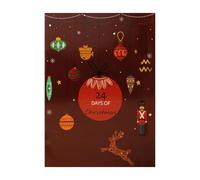 Calendrier de compte à rebours de Noël - 24 jours vide rechargeable - Cadeaux de fête - Calendrier de compte à rebours pour la maison, le salon, l'appartement, l'école, les fêtes et les activités