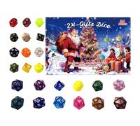 Calendrier de compte à rebours de Noël, accessoires de jeu de société - 24 jours 2025 - Jeu de cubes de l'Avent - Pour hommes, femmes, adolescents, époux, fils, filles, famille, amis