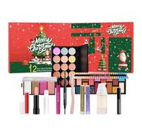 Calendrier de compte à rebours de Noël | Calendrier de compte à rebours de Noël de 12 jours 2024 - Ensemble de cosmétiques festifs pour femmes, filles, amateurs de maquillage, occasions spéciales