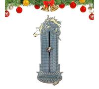 Calendrier de compte à rebours de Noël | Calendrier de table avec décorations en bois de table - Hans Gruber Falling Off Plaza Die Hard Décoration de table pour ne pas se faner facilement