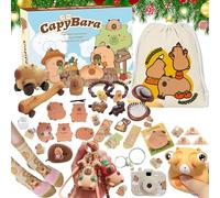 Calendrier De Compte À Rebours De Noël | Coffret De Jouets Capybara De 31 Jours - Calendriers De Compte À Rebours Pour Les Vacances,Pour Adolescents Femmes Épouses Soirées Et Rassemblements Familiaux