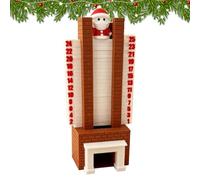 Calendrier de compte à rebours de Noël | Décoration d'avance de 24 jours avec motif cheminée 3D | Calendrier de Noël festif pour, hommes, femmes, famille à la maison Description du ho