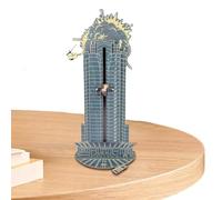 Calendrier de compte à rebours de Noël | Décoration de bureau en bois | Hans Gruber tombant de Plaza Die Hard Décoration de table pour ne pas se décolorer facilement