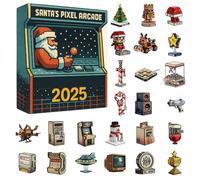 Calendrier De Compte À Rebours De Noël - Décoration En Acrylique 2D - Figurines du Père Noël pour Compte à Rebours de 24 Jours,Pour Adultes Adolescents Fêtes De Toutes Les Saisons Halloween Thanksgivi