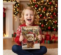 Calendrier de compte à rebours de Noël | Décorations en acrylique 2D en forme de vache pour sapin de Noël - Pour maison, salon, cheminée, bibliothèque, table de chevet, comptoir, fête