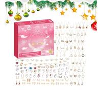 Calendrier De Compte À Rebours De Noël En Bijoux - Charme Festif Des Fêtes D Hiver Saisonnier | Calendrier De Compte À Rebours De Noël De 24 Jours Avec Bijoux | Pour Adultes Adolescents Amis Filles Je