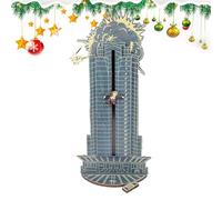 Calendrier de compte à rebours de Noël en bois - Calendrier de l'Avent Hard Die à 24 jours, de l'Avent de Noël Count-onde en bois, Christmass Countdown Signal pour les vacances
