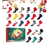 Calendrier de compte à rebours de Noël - Ensemble amusant de vacances - Ensemble chronique textile ludique vibrant artistique feston trésors idéal pour hommes, femmes, adolescents, fêtes moments