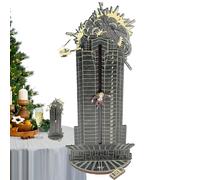 Calendrier de compte à rebours de Noël - Panneau de compte à rebours en bois de 24 jours, décoration de table saisonnière pour affichage des vacances, design coulissant avec artisanat charmant, pièce