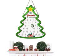 Calendrier de compte à rebours de Noël - Panneau de l'Avent 2025 - Décoration d'intérieur, calendrier de compte à rebours - Décoration de Noël - Pour fête, mur, porte, salon, bureau, école, salle de