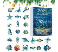 Calendrier de compte à rebours de Noël - Pendentif en acrylique 2D - Calendrier de compte à rebours de 24 jours pour les jouets de Noël | Pour l'apprentissage et le développement Activités de plaisir