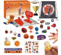 Calendrier de compte à rebours de Noël | Set d'accessoires de basket-ball 24 jours - Calendrier de l'Avent 2025 sportif | pour le développement de l'apprentissage et le plaisir de la famille