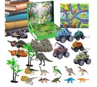 Calendrier de compte à rebours - Décoration de collection de dinosaures - 24 jours - Calendrier de l'Avent - Pour, tout-petits, adultes, filles, femmes, hommes, famille, vacances, salle de