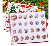 Calendrier De Compte À Rebours Des Fêtes - Coffret De Création De Colliers Pour 24 Jours - Activité De Compte À Rebours Des Fêtes | Pour Filles Et Femmes, Fête, Célébration Hivernale Et Rassemblement