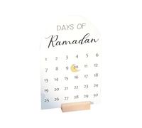 Calendrier de compte à rebours des fêtes - Décoration de l'Avent festive du Ramaadan, aimant de bénédiction, calendrier de l'Avent de 30 jours pour table intérieure, cheminée, bureau, chambre à