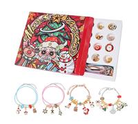 Calendrier de compte à rebours des vacances | Kit de fabrication de bracelets de 24 jours | Compte à rebours des vacances de Noël | pour adolescents, femmes, filles, épouse, fête, fête d'hiver