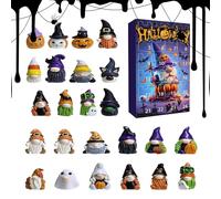 Calendrier de compte à rebours d'Halloween 2025 - Décoration de luxe créative | de 24 jours avec compartiments quotidiens, affichage festif de vacances pour salle de séjour