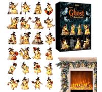 Calendrier de compte à rebours d'Halloween 2D plat en acrylique à collectionner