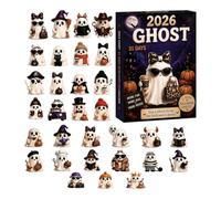 Calendrier de compte à rebours d'Halloween, ornements de fantômes | Souvenirs pour fête de compte à rebours Halloween pour enfants, maison, salon, chambre, bureau, arbre