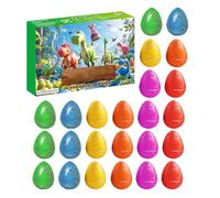 Calendrier De Compte À Rebours Dinosaure | Compte à Rebours de Noël sur 24 Jours - Œufs de Dinosaure pour Cadeaux de Bas de Noël pour Décoration Festive et Activité Quotidienne Familiale et