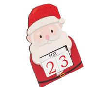 Calendrier de compte à rebours durable en bois, pièce décorative simple pour étagère de salon, compte à rebours de Noël en bois