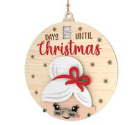 Calendrier de compte à rebours en bois Décor d'hiver en bois rustique | Panneau d'accueil pour le compte à rebours de Noël Pour salon chambre bureau style campagne