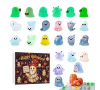Calendrier de compte à rebours | Fantôme d'Halloween 24 jours - Petite décoration d'intérieur pour décembre, adolescents, , garçons, filles, couronnes de fenêtre, arbres, armoires