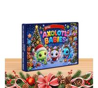 Calendrier de compte à rebours imprimé en 3D Animaux Noël à charnière