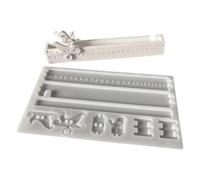 Calendrier De Compte À Rebours Noël Moule En Silicone Piste Du Traîneau Du | Moules Amusants Pour Fabrication De Savon Pour Béton Argile Céramique Loisirs Créatifs