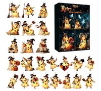 Calendrier de compte à rebours pour Halloween 2D - Ornements plats - Décoration d'intérieur