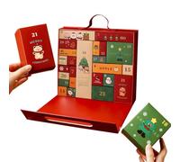 Calendrier de compte à rebours pour Noël, 24 boîtes à remplir comme cadeau