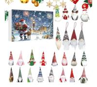 Calendrier de compte à rebours pour Noël | Peluche de compte à rebours avec figurines d'arbre de Noël de 24 jours - Pour adolescents, et adultes en saison, comme Thanksgiving Pâques