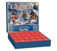 Calendrier De Compte À Rebours Puzzle Puzzles du Village Saisonnier à | Calendrier Casse-tête Village 24 Pour Adultes Collectionneurs Noël Fêtes Bureau Maison Chambre