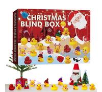 Calendrier De Compte À Rebours - Stocking Stumphers Duck En Caoutchouc | 24 Jours De Compte À Rebours Pour Le Conit Aile Rvescia Pour La Maison De Vacances Pour Les Vacances Ri