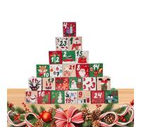 Calendrier De Compte À Rebours Vide - Calendrier de l'Avent Vingt-Quatre Jours Jouets,Boîte de Rangement Festive Vide pour Activités Garçons Filles