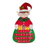 Calendrier de comptes à rebours de vacances en tissu Comptes à rebours de célébration de Noël Calendrier d ' arbre Affichage clair des chiffres pour une utilisation facile Décoration d ' arbre de
