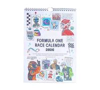 Calendrier de course F1 2026 - Le calendrier mural ultime pour les fans, idéal pour suivre la course. Décoration murale sur le thème des circuits de F1 (A)