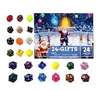 Calendrier de, cubes numériques gravés mixtes, boîtes de dévoilement quotidien, affichage des collections saisonnières, fourniture de jeux de table pour amateurs, cadeaux pour amis, camarades de c
