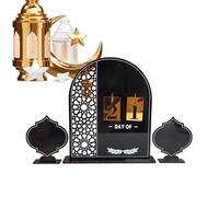 Calendrier de Décompte Festif,Décor de Calendrier de Décompte des Festivals du Moyen-Orient | Décor de Table en Acrylique pour l'Avent,pour Maison Bureau Cheminée Table Étagère Entrée Armoire