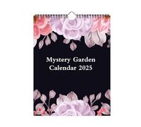 Calendrier de jardin sombre 2025, calendrier mural 2025 - Calendrier de jardin sombre 2025 - Écriture lisse Planificateur mural anglais pour salon, chambre à coucher, appartement, espace de travail