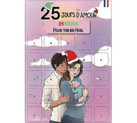 Calendrier de l’avent 1er Noel | 25 jours avant Noel pour bébé de 0 à 1an | Calendrier de l'avent mon premier Noel 25 messages | Sans chocolat & sans objet (25 Bisous)