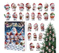 Calendrier De L’Avent 2025 Bonhomme De Neige - 24 Jours De Compte À Rebours Festif. Contient De Ornements Pour Sapin Ou Bureau. Une Manière Amusante De Célébrer Noël Chaque Jour.