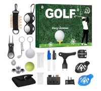 Calendrier De L Avent 2025 Noël,24 Jours Kit Accessoires Golf Calendrier Compte À Rebours,Décoration Maison Noël Avec Balles Tees Marqueurs Et Plus | Cadeau Femme Mari Fils Fille