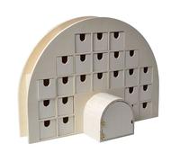 Calendrier De L Avent À Personnaliser En Bois Igloo 44 X 15,5 X 22 Cm