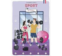 Calendrier de l’Avent/Après Sport en Couple - 25 Exercices Sportifs Illustrés - Format A3 Carte Géante - Cadeau Fitness et Complicité Toute l’Année - Chevalet Adhésif Inclus - Sans Chocolat ni Objet