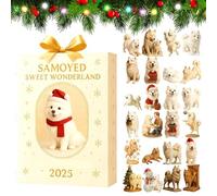 Calendrier De L Avent Avec Decorations De Noel - Artisanat En Acrylique 2D | 24 Jours D'Avent De Noël | Pour Rétroviseur De Voiture, Arbre De Jardin, Vacances, Festivités, Poignée De Porte