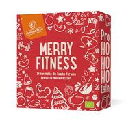 Calendrier de l’Avent BIO 2025 Merry Fitness - surprises salées | Noix, Graines, Protéines | Pour sportifs et alimentation consciente | Végan, riche en fibres
