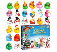 Calendrier De L Avent Canard 2025 | Jouet De Bain Canard Favoris Fete | 24 Jours Mini Figurines Collection Jouets Ados Adultes Décoration Fête Maison